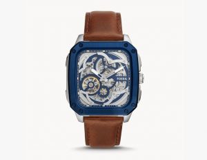 Inscription Automatic Brown Leather Watch