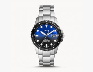 FB-01 Three-Hand Date Stainless Steel Watch