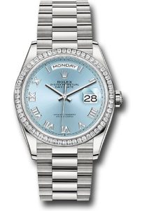 Rolex Day-Date President Platinum DIA Bezel President 128396