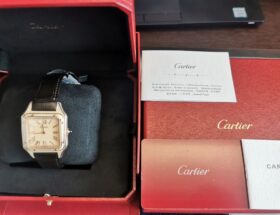 Rose Gold Cartier Santos Dumont Large WGSA0054