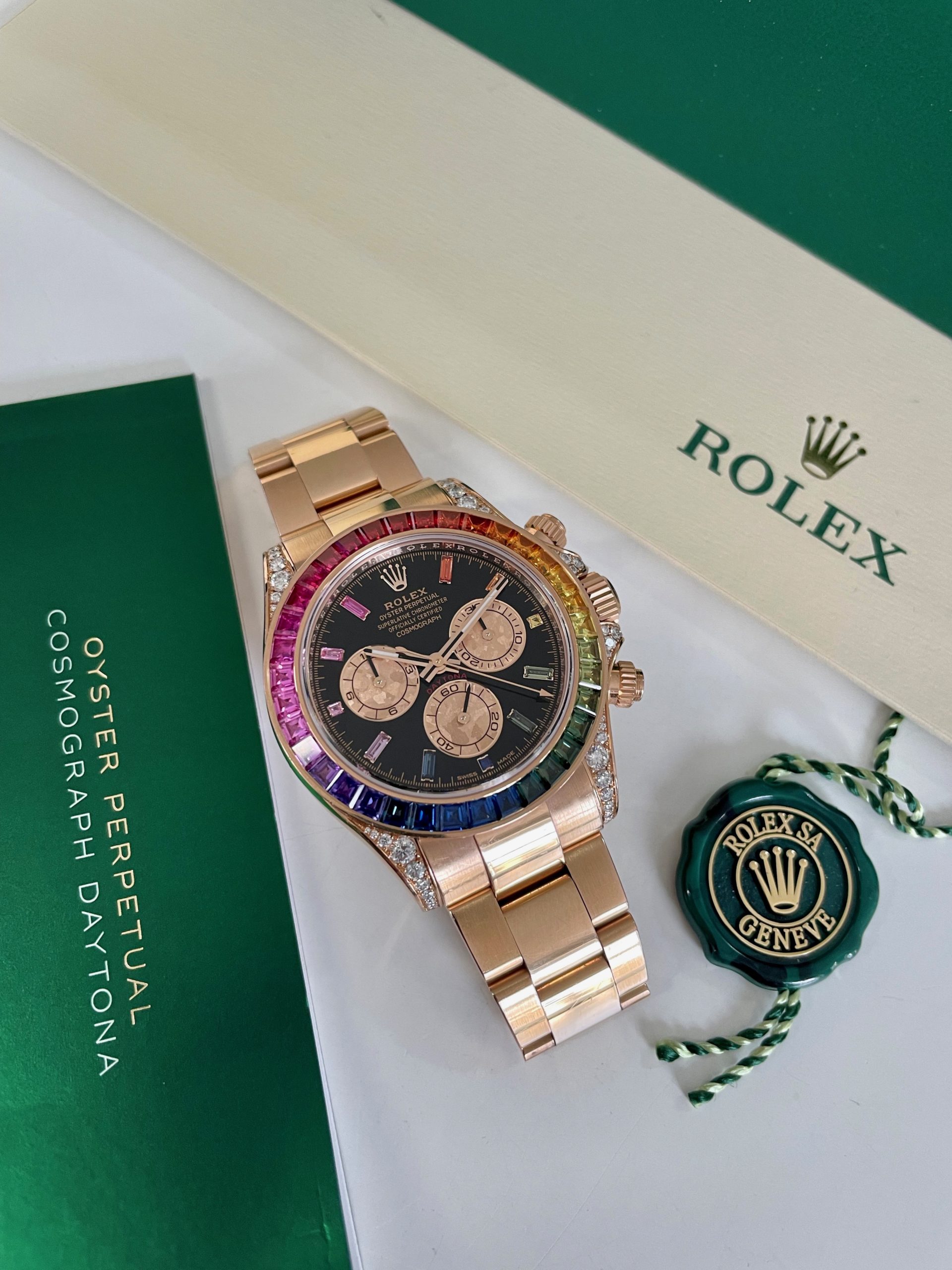 Men Rolex Rainbow Daytona: Price, Case, Materials, Dial, Movement