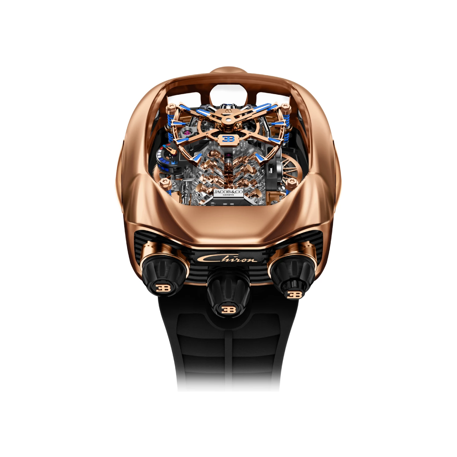 $380,000 Bugatti Chiron Tourbillion Rose Gold by Jacob & Co